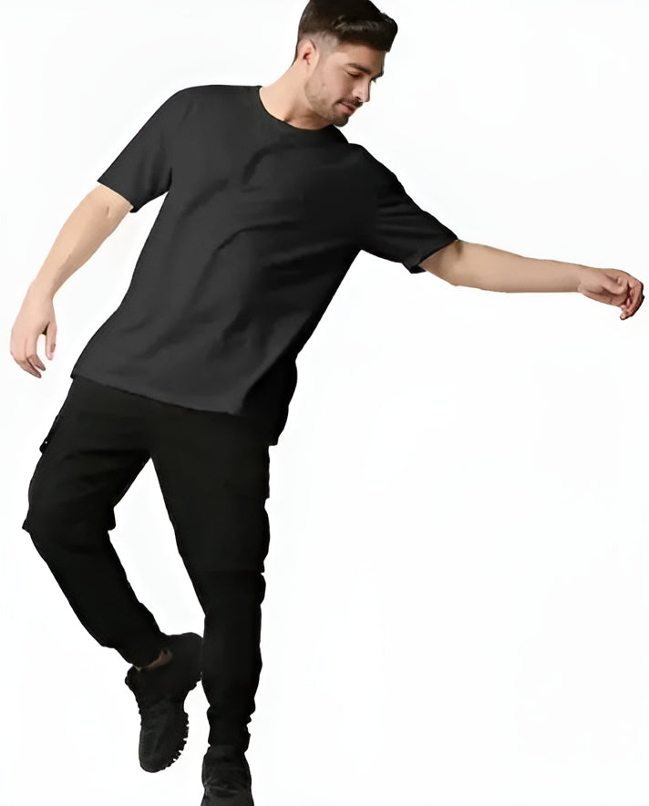 BE | Black Over-Sized T-Shirt | Men